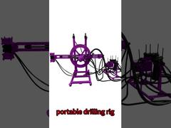 ポータブル掘削リグ 水平方向掘削機 油圧空気圧ドリルリグ