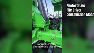 太陽光発電パイルドライバー高速道路ガードレール建設機械クローラー杭打ちリグ