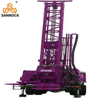 質  Truck Mounted Water Well Drilling Rig With Mud Pump Deep 300m Water Well Drill Rig 工場