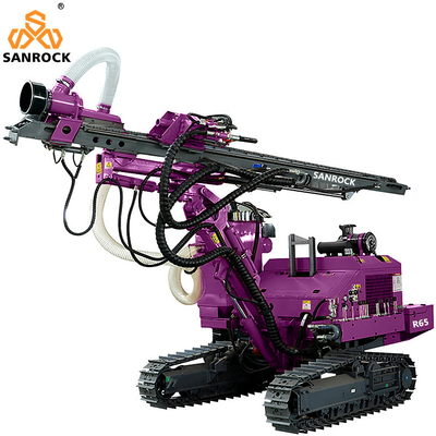 クローラードリリングリグ リフティングフォース 25KN 水力DTHドリリングリグ 掘削 穴掘り機