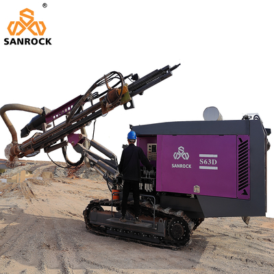 採鉱の統合された鋭い装置の油圧回転式試錐孔のクローラーDTH掘削装置