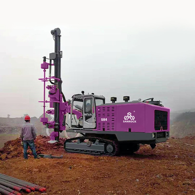 表面DTHは訓練装置の送風穴20mの深さのクローラー油圧鉱山の掘削装置を統合した