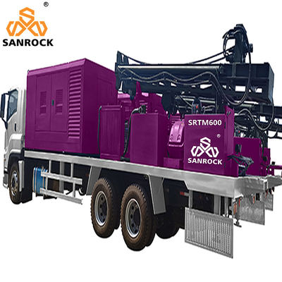 井戸に掘削装置の携帯用井戸の訓練機械を600mの深いトラックによって取付けられる