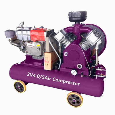 ポータブル ミニエアコンプレッサー 11KW / 15KW / 18.5KW / 22KW 産業機械ベルト駆動ピストンエアコンプレッサー