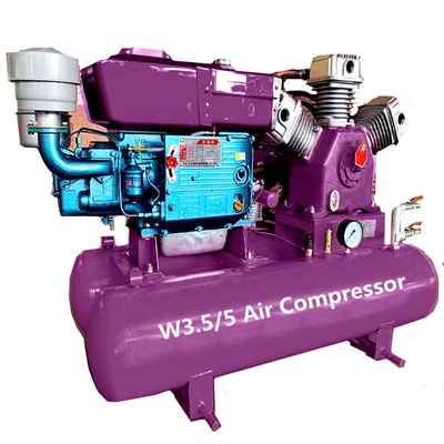 ポータブル ミニエアコンプレッサー 11KW / 15KW / 18.5KW / 22KW 産業機械ベルト駆動ピストンエアコンプレッサー