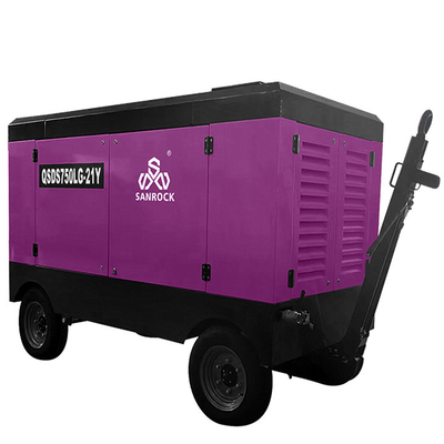 鉱山用ローータリースクリュー 携帯ディーゼルエアコンプレッサー