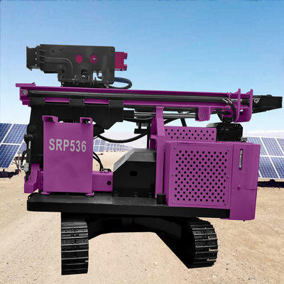 水力パイルドライバー回転角360度 スクリューパイルドリミング機械 太陽光発電パイルドライバーマシン