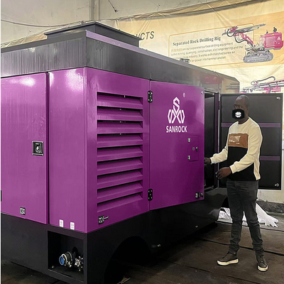 潤滑スクリュー空気圧縮機 携帯型回転スクリュー空気圧縮機 マシン 鉱山空気圧縮機
