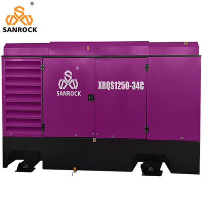 35m3/min SANROCK ポータブルスクリューエアコンプレッサー 鉱山機械 直駆スクリューエアコンプレッサー 販売