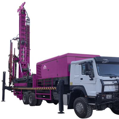 トラック搭載 水井掘削リグ 132KW ディーゼル逆流通掘削リグ 機械