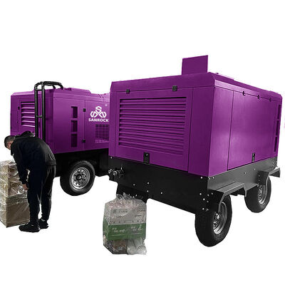 スクリューエアコンプレッサー 153KW エンジン ディーゼル エアコンプレッサー ポータブルエアコンプレッサーマシン