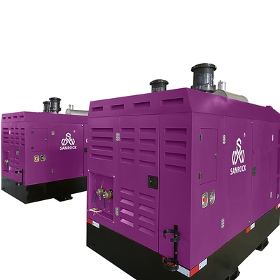 Mining Screw Air Compressor Machine Pressure 34bar 25bar Mobile High Pressure Screw Air Compressor