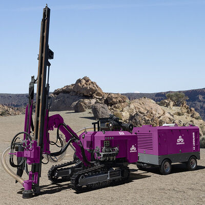 クローラー掘削リグ 大回転トルク 穿孔掘削装置 硬岩 DTH ボーリングマシン