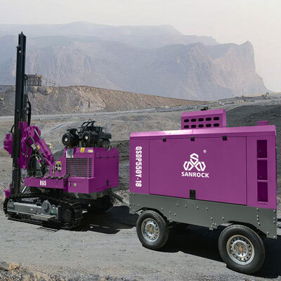 水力 DTH ハンマー 掘削リグ 持ち上げ力 25KN 鉱山 掘削機 クローラー 掘削リグ