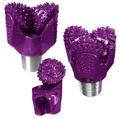 オイル地質ローラーコーンビット ラバーシールベアリング TCI 三連コーンビット 硬岩掘削ビット