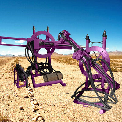 地下 DTH ドリルマシン 360 度発破孔掘削装置 小型掘削リグ