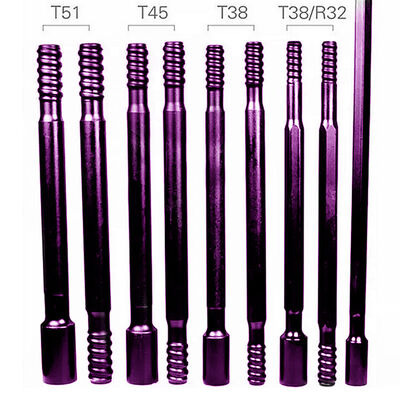 R32 スレッド スチール ドリル パイプ 1200mm/1525mm/1830mm 鉱山 ドリリング ツール スピード エクステンション ロッド