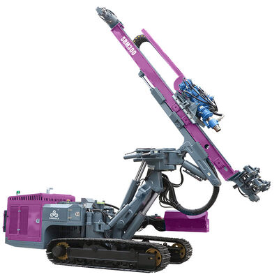 360°回転式DTH掘削リグ 最大 150mの掘削深さとハードロック爆破穴の水力制御