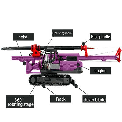 Rotary Piling Machine Building Infrastructure Construction Machinery Mobile Rotary Drilling Rig