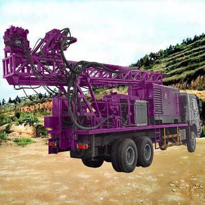 Hydraulic Water Well Drilling Rig Geothermal Drilling Equipment Truck Mounted   Water Drilling Rig Machine