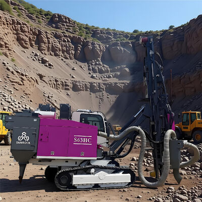 ハード ロック発破穴の掘削装置の深さ 21m のより高い生産性の鉱山のクローラーの掘削装置