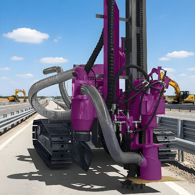 Hydraulic Pile Driver Anchoring Construction Multiangle Drilling Rotary Borehole Pile Driving Machine